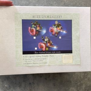 Winter Lane Lighted Propeller Plane